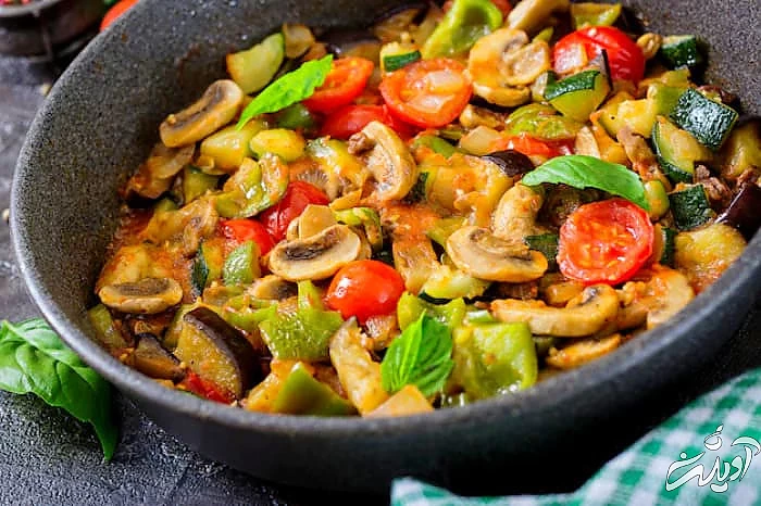 طرز تهیه کاسرول تن ماهی با قارچ کاسرول با قارچ